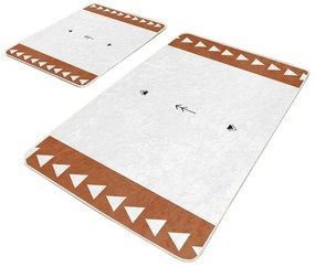 Бели изтривалки за баня в комплект от 2 броя 60x100 cm - Mila Home