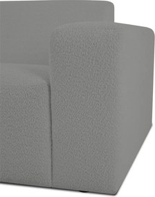 Сив ъглов диван от букле (ляв ъгъл) Roxy – Scandic