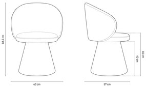 Тъмнозелено кадифено кресло Inez – Micadoni