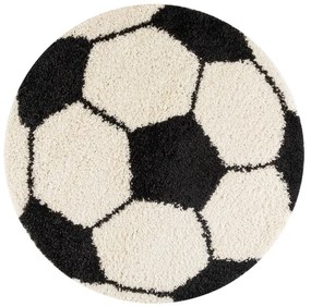 Черно-кремав детски килим ø 120 cm Fun – Ayyildiz Carpets