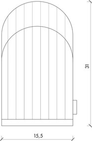 Памучена кухненска ръкавица Rubi – noo.ma