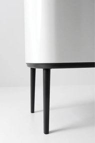 Кош за боклук Brabantia Bo Touch 651110, 11+23 л, Плавно и безшумно отваряне, Голям отвор, Бял