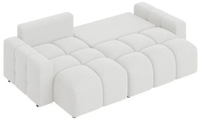 Бял разтегателен ъглов диван (променлив) Luki – Ropez