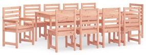 3154724 vidaXL Градински трапезен комплект от 11 части, дугласко дърво масив