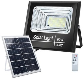 Aigostar - LED соларен прожектор 60W, 3,2V, IP67, димер, с дистанционно