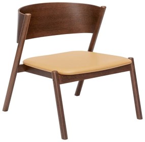 Тъмнокафяво кресло Oblique – Hübsch