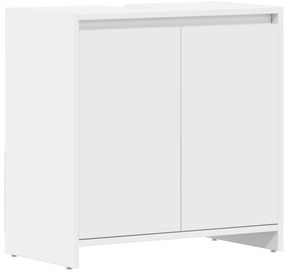 802642 vidaXL Шкаф за баня, бял, 60x33x61 см, инженерно дърво