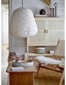 Бяло висящо осветително тяло ø 50 cm Leena – Bloomingville