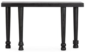 Черна конзолна маса от масивно манго 40x130 cm Inaya – MOME