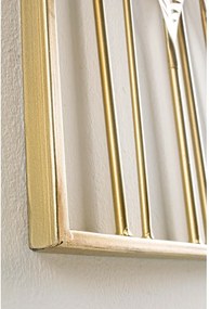 Метална декорация за стена 52,5x95 cm Adhira – Bizzotto