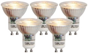 Комплект от 5 LED крушки GU10 Flame Filament 1W 80lm 2200K