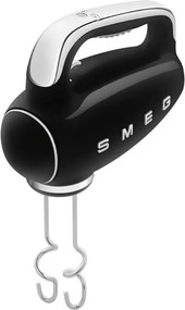 Ръчен миксер SMEG 50's Style HMF01BLEU, 250W, 9 скорости, Турбо, Скрит LED дисплей, Таймер, Аксесоари, Черен