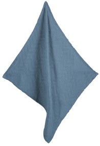 Синьо плетено бебешко одеяло от органичен памук 80x80 cm Seashells – Roba