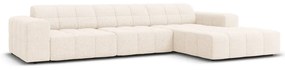 Кремав ъглов диван (десен ъгъл) Chicago - Cosmopolitan Design