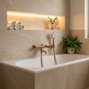 Смесител за вана Rea Clif Brushed Copper