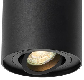 Интелигентен таванен прожектор черен регулируем с WiFi GU10 - Rondoo up