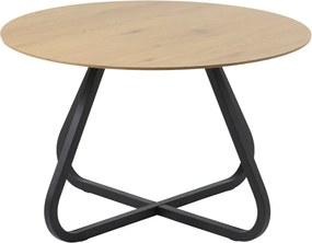 Кръгла трапезна маса с дъбов плот в естествен цвят ø 120 cm Cesura – Unique Furniture