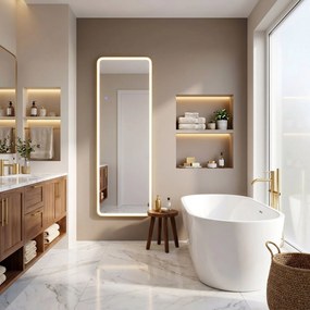 Огледало LED Classico 50x160cm Brush Gold