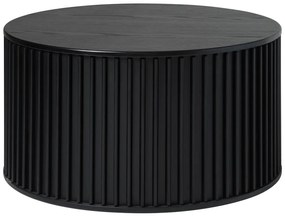 Черна кръгла маса за кафе ø 85 cm Siena - Unique Furniture