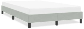 4101397 vidaXL Рамка за легло без матрак Светло сиво 120x220 cm Кадифе