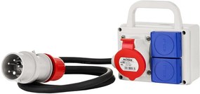 Scame Табло сглобено с индустриални контакти, с кабел H07RN-F 5G2.5mm2 1.2m, серия ADAPTO 1х 3P+N+E 16A и 2х Шуко  - 623.1000-00