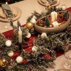 Коледен гирлянд бял със злато 270 см вкл. LED с таймер - Jack