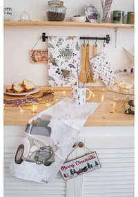 Памучни кърпи за съдове в комплект от 2 бр. с коледни мотиви 50x70 cm Festive Car – Butter Kings