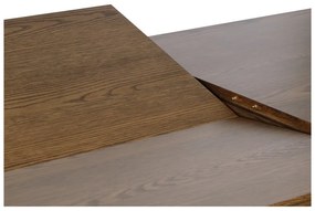 Сгъваема маса за хранене с дъбов плот 95x190 cm Baro - Unique Furniture