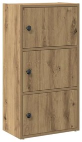 860372 vidaXL Библиотека, дъб артизан, 40x24x77 см, инженерно дърво