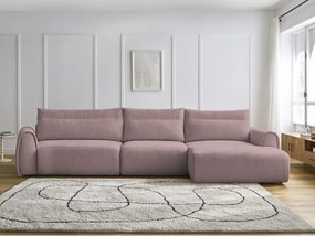 Светлорозов ъглов диван Aden – Bobochic Paris