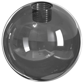 Резервен абажур за полилей и стенен аплик ROSSI пр. 14 см сив/димящ