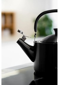 Черен чайник с бутало , 1,5 л Diamante - Vialli Design