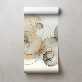 Тапет – Абстрактни акварелни кръгове