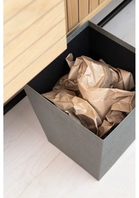 Сиво кошче за боклук Sofia Canvas Paper Laminate – Bigso