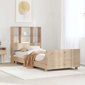 3323698 vidaXL Рамка за легло без матрак, 90x200 см, масивна чамова дървесина