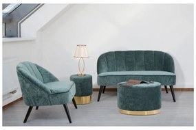 Бяла настолна лампа със златист дизайн Flush - Mauro Ferretti