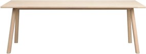 Сгъваема трапезна маса от масивен дъб 95x220 cm Clapperton – Rowico