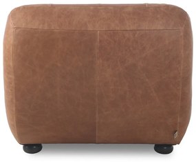 Кожено кресло в цвят кафяв коняк Wyatt – Dutchbone