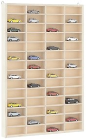 4017380 vidaXL Дървена колекционерска витрина с 56 отделения 40x4,5x60 см