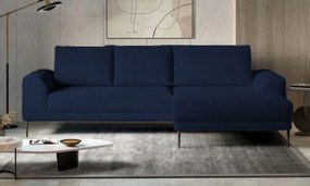 Ъглов диван Holland Mini-тъмно син-ляв