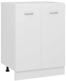 801188 vidaXL Долен шкаф "Lyon", бял, 60x46x81,5 см, инженерно дърво