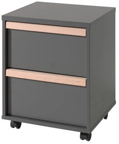 Тъмносиво детско шкафче 48x60 cm London – Vipack