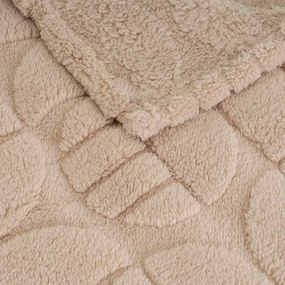 Светлокафяво одеяло от микроплюш 130x160 cm Mid Century – Casa Selección