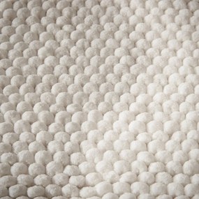 Бял килим за баня 50x120 cm Aspen Bobble – Bianca