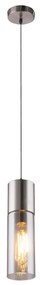 GLOBO 21000HN - Пендел ANNIKA 1xE27/25W/230V Ø 10,5 см хром