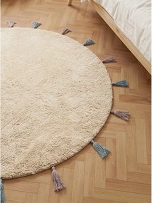 Кремав памучен детски килим подходящ за пране/ръчно изработен ø160 cm Snuggle Sunna – Hanse Home