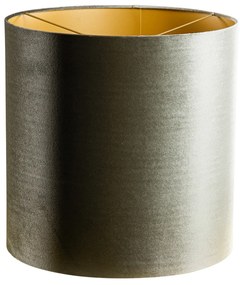 Кадифена абажура зелена със златно покритие 40/40/40