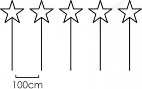 Декоративни подови светещи звезди 400 WW Led