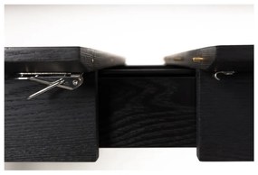 Черна сгъваема маса за хранене , 120 x 80 cm Glimps - Zuiver