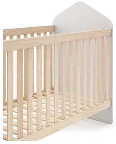 Детско креватче от бял/естествен бор 60x120 cm Estefania - Marckeric